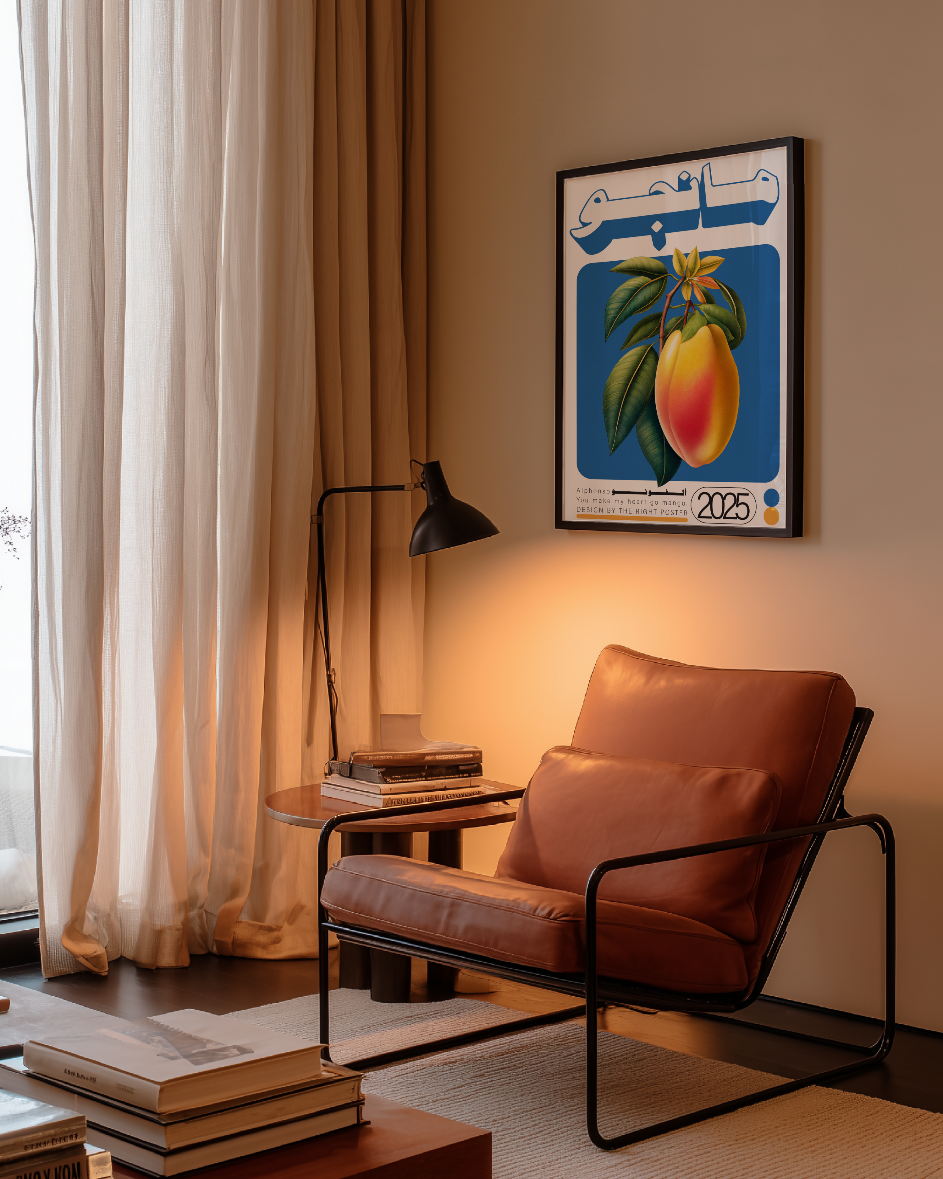 Bright mango artwork for home furnishing