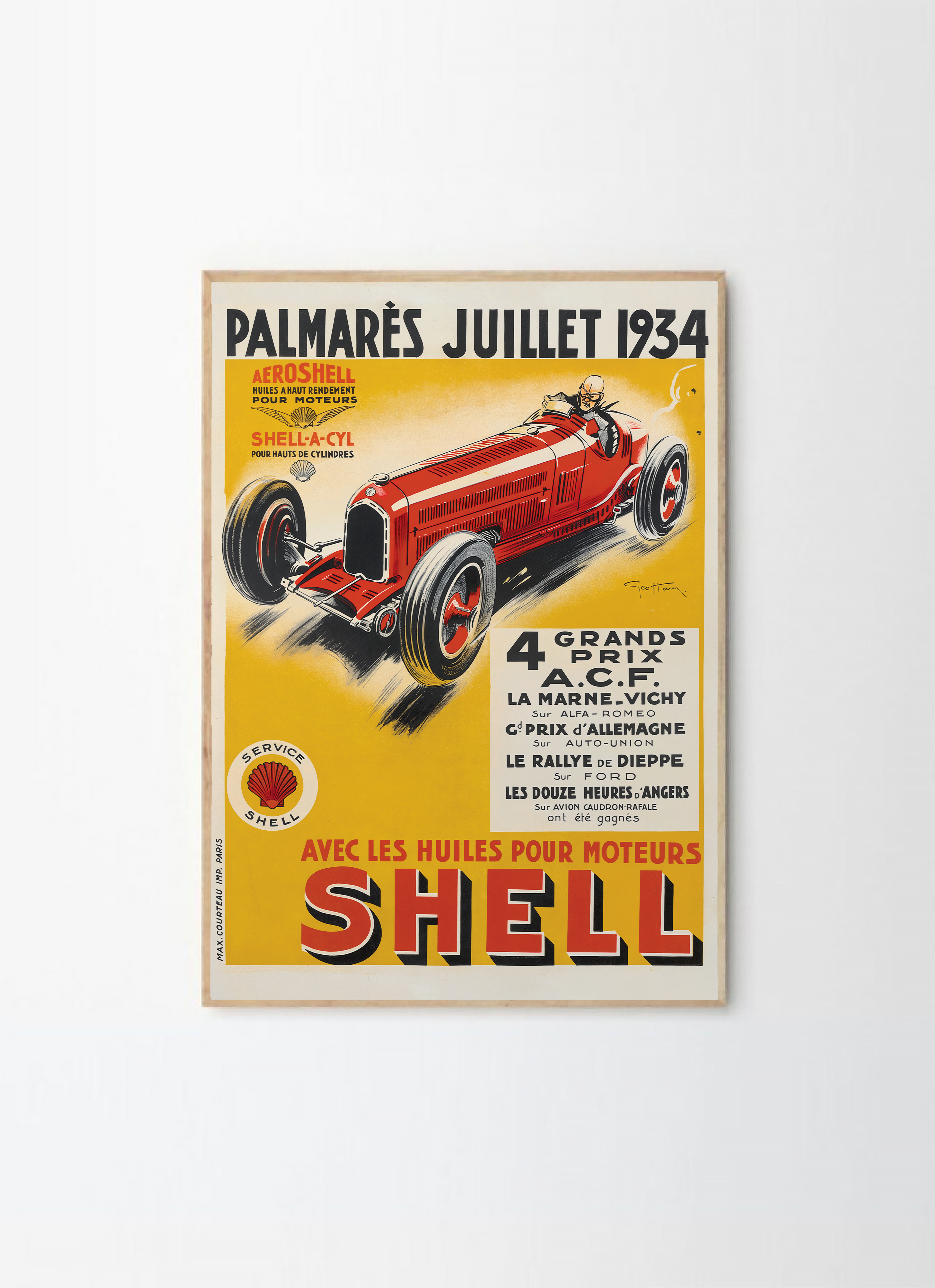 Kuwait Vintage Formula One Print Kuwait